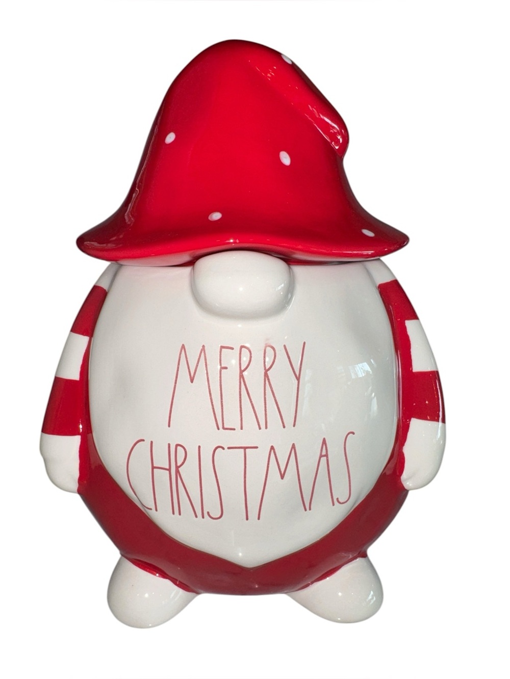 Rae Dunn Artisan Collection Ceramic Gnome Cookie Jar